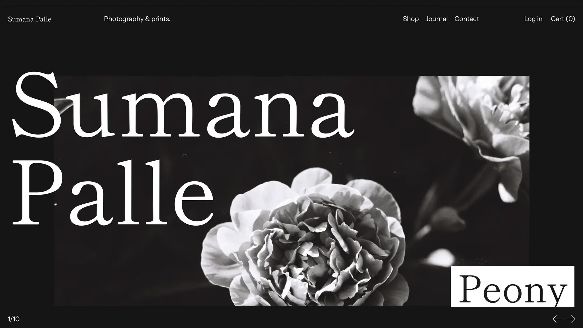 Sumana Palle photography website