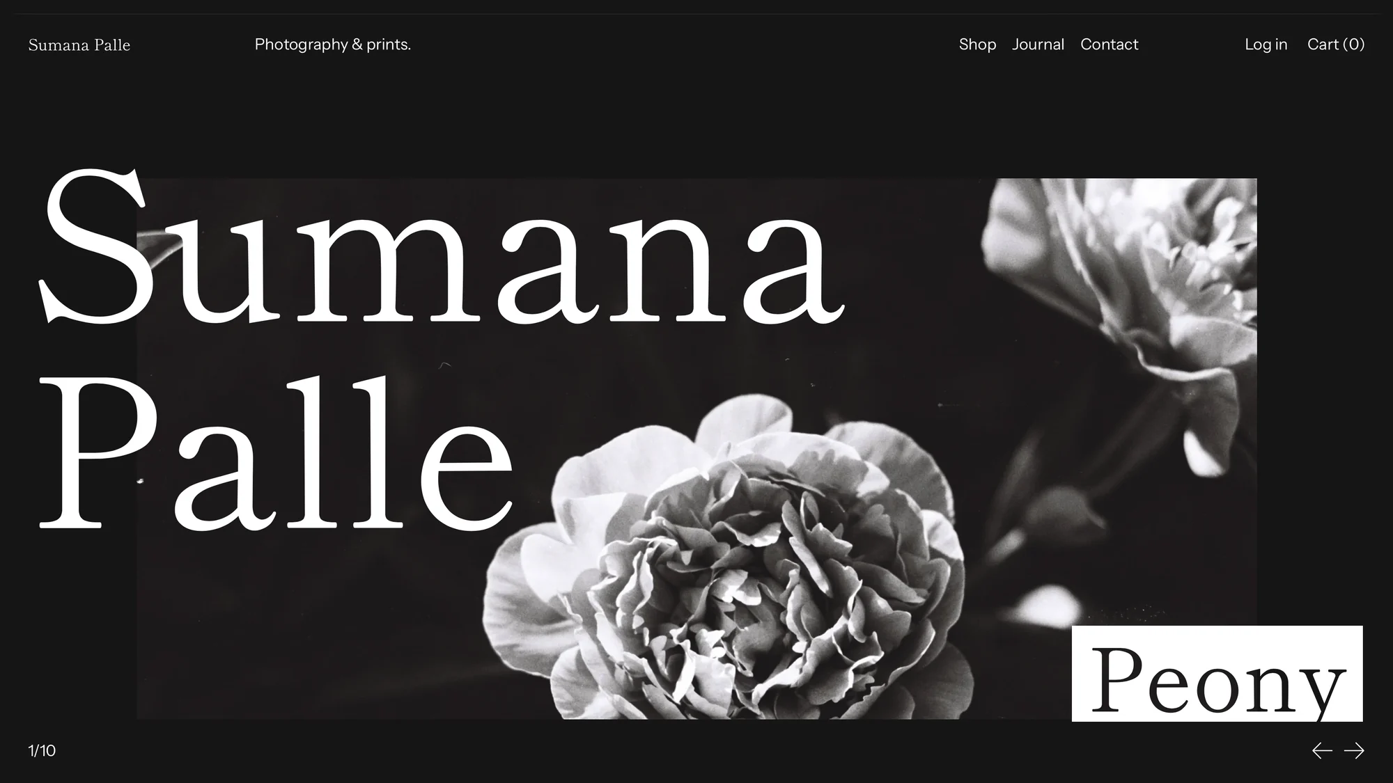 Sumana Palle photography website
