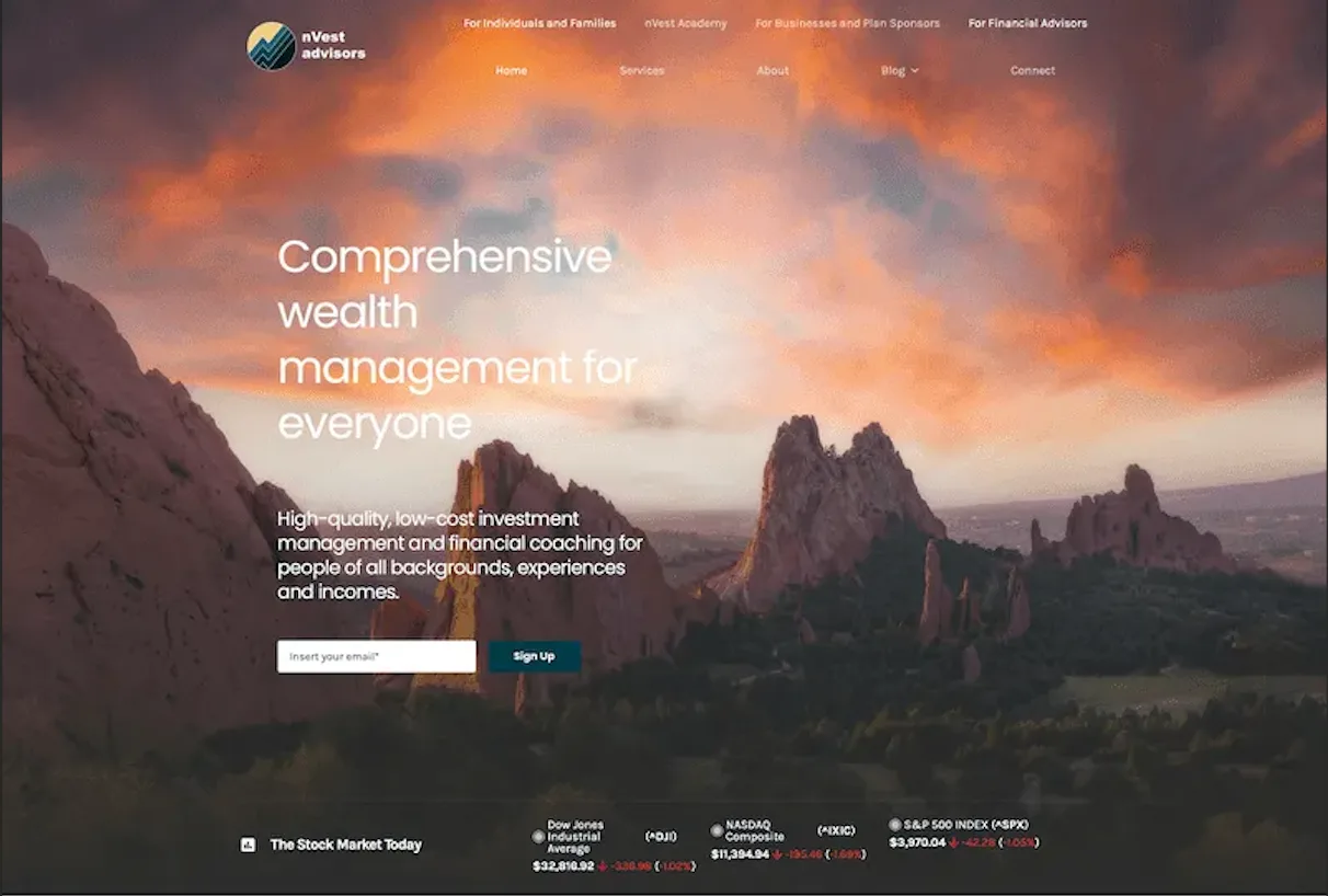 nVest Advisors screenshot